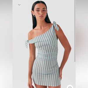Peppermayo - Amazonia Linen Mini Dress Costal Stripe - AU6/US2